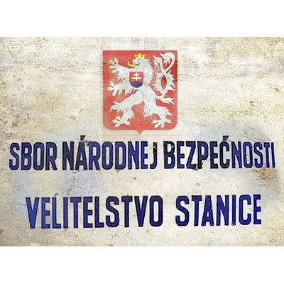 Ceduľa Sbor Národnej bezpečnosti Velitelstvo Stanice