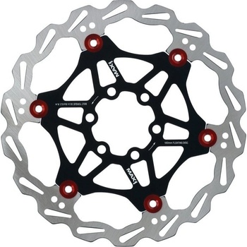 Max1 Alux 6 děr 160 mm černá