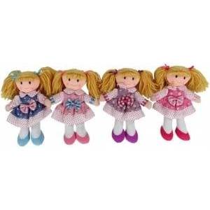 SUN-DAY Rag doll 20cm 4 patterns mix 156464 price for 1 piece