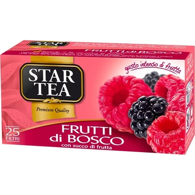Star Tea čaj černý s lesními plody Tea Frutti di Bosco 25 sáčků 40 g