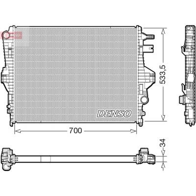 Chladič, chladenie motora DENSO DRM32050