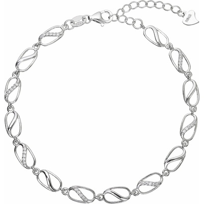 PAVONA Strieborný náramok kávové zrná so zirkónmi 13083.1 crystal