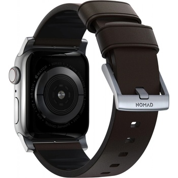 Nomad Active Strap Pro řemínek pro Apple Watch 44 42 mm hnědo-stříbrná NM1A4mSNW0