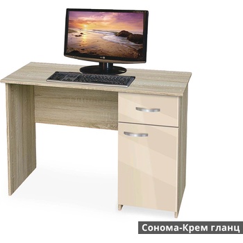 Image 1 of Bogdan Furniture G Бюро Мебели Богдан Модел BM-Ava, ПДЧ с постформинг, Сонома с крем гланц
