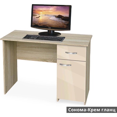Bogdan Furniture G Бюро Мебели Богдан Модел BM-Ava, ПДЧ с постформинг, Сонома с крем гланц