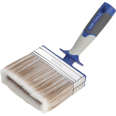 LUX-TOOLS Zahnutá pološtetka lazúrovacia 3K s rezervoárom, 120 x 30 mm