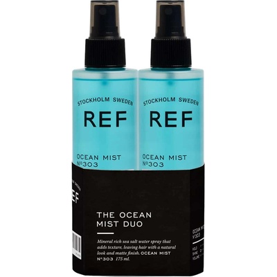 Ref Stockholm Duo Ocean Set Ref Stockholm: Океанът солена вода лак за коса меко и копринено покритие № 303 100 ml + The Ocean солена вода лак за коса меко и копринено покритие № 303 175 мл