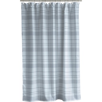 Södahl Завеса за душ Tartan 180 x 200 см светлосиня (30480)