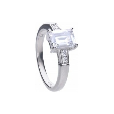 Diamonfire strieborný prsteň R3714