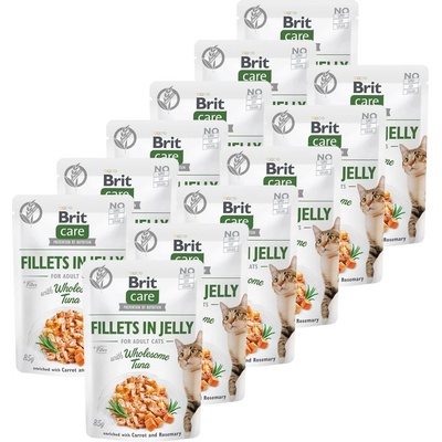 Brit Care Cat Fillets in Jelly Wholesome Tuna 12 x 85 г