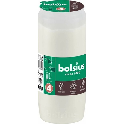 Náplň Bolsius, 75 h, 57x141 mm, do kahanca, biela, olej