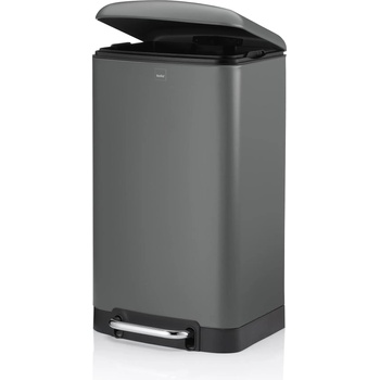 Image 1 of Kela Кош за отпадъци kela davino с педал (30 л) - сив (kela 10934)