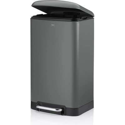 Kela Кош за отпадъци kela davino с педал (30 л) - сив (kela 10934)