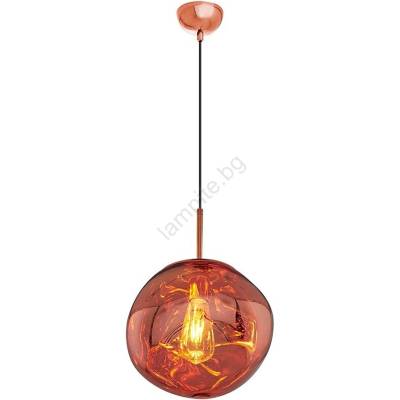 ASIR GROUP Висяща лампа на кабел CRUMPLED 1xE27/24W/230V Ø 26 см, медна (AS2603)