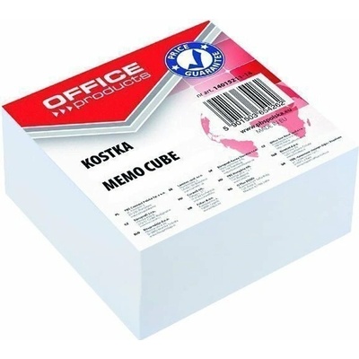 Blok kostka Office products lepená bílá, 85x85x40 mm – Sleviste.cz