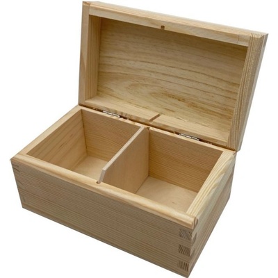Sztuka Zdobienia Dřevěná krabička na čaj 15x9x8,6cm