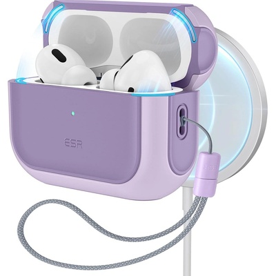 ESR Калъф за Apple AirPods Pro 1/2 - ESR Orbit Hybrid HaloLock - лавандула