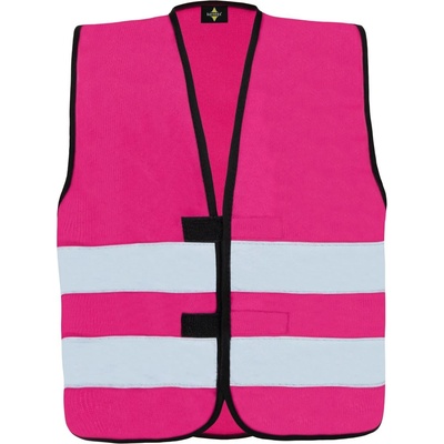 Korntex KW HI-VIS AARHUS02 / Детска светлоотразителна функционална жилетка - магента XS (76KW02e1200)