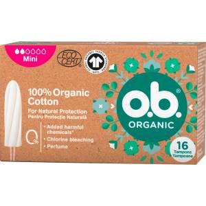 o. b Тампони 100% Organic cotton Mini, 16 бр (2275336)