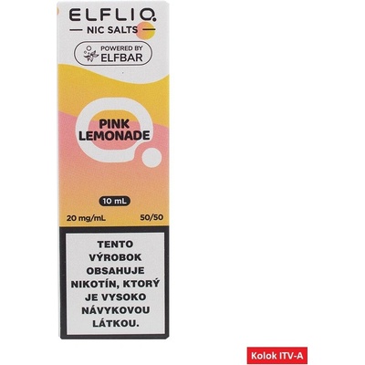 Elf Bar Elfliq Salt Pink Lemonade 10 ml 20 mg