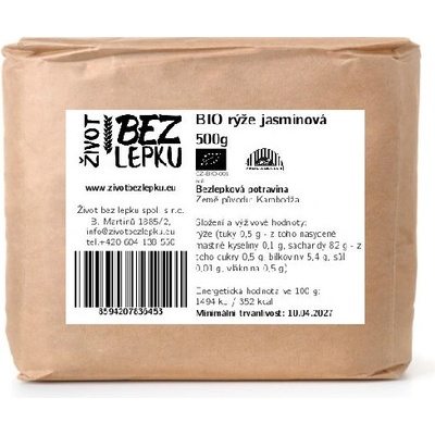 Život bez lepku jazmínová LOTUS ryža 0,5 kg