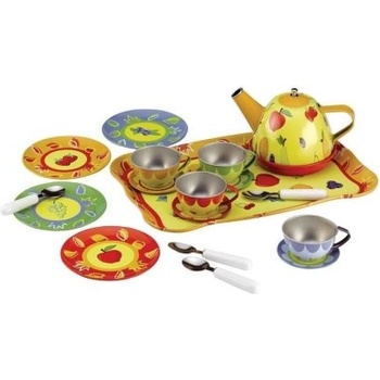 Bigjigs Toys - Метален чаен сервиз - Плодове (T0153)