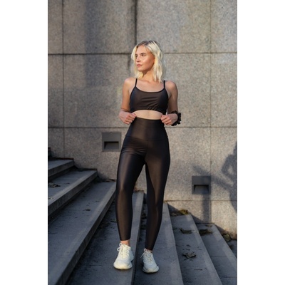 VFstyle Legíny s vysokým pásom Comfy hnedé