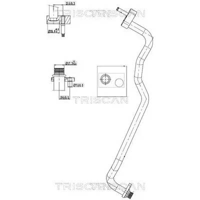 TRISCAN Vysokotlaké / nízkotlaké vedení klimatizace TRI 9010 16019
