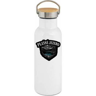 123TRIKO termoska Plešné jezero, rytý tisk, volná verze – 500 ml