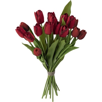 Bloomingville Umělá kytice Tulip Bouquet Red 35 cm