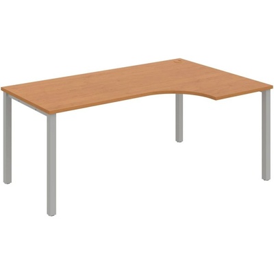 OFFICE PRO s.r.o. HOBIS kancelársky stôl tvarový, ergo ľavý - UE 1800 60 L, jelša