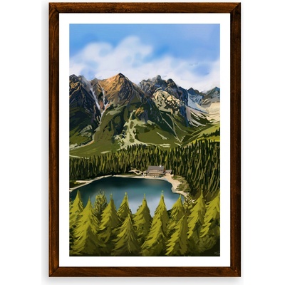 Poster Popradské pleso - Poster A3 bez rámu (27,9€)