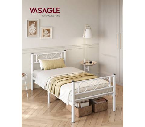 VASAGLE LOFT kovový rám biela