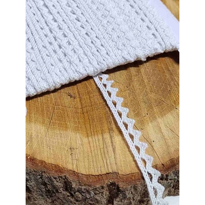 Bavlněná krajka paličkovaná šíře 9 mm bílá – Zbozi.Blesk.cz