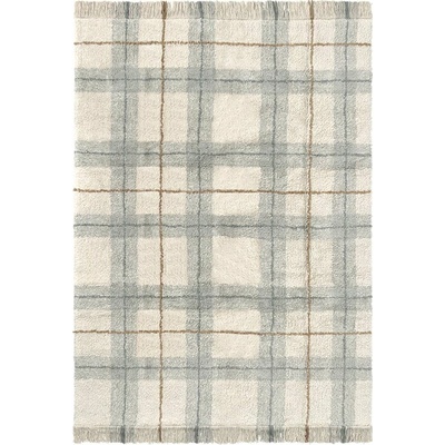 Lorena Canals Tartan Blue Sage Krémový/šalviovozelený