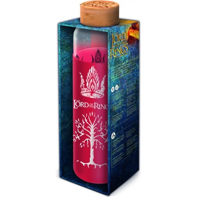 Epee Merch Pán prsteňov sklenená fľaša so silikónovým návlekom 585 ml