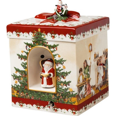 Villeroy & Boch Christmas Toys hracia skrinka svietnik darček s motívom detí 17x17x21,5 cm