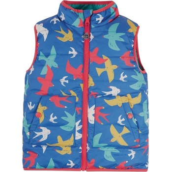 Frugi Dětská vesta oboustranná Barevní ptáci