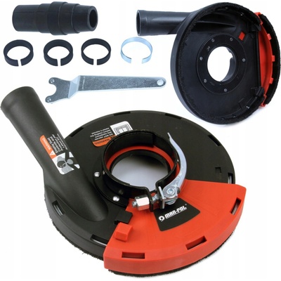 MAR-POL Odsávací kryt s kefovým vencom pre uhlové brúsky 115-125mm M04100