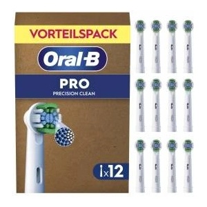 Oral-B Replacement Brush Heads PRO Precision Clean, White, 12 Pieces - 8006540855683 - mallbg