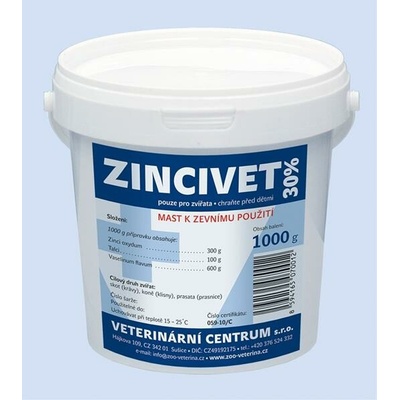 Zincivet 30% ung 1000 g
