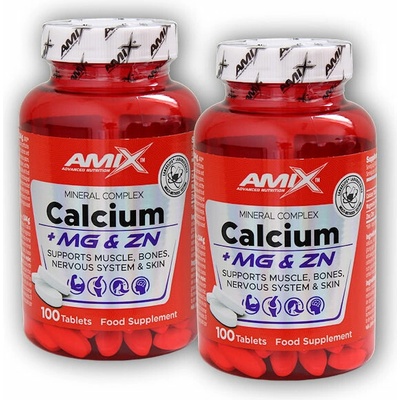 Amix 2x Calcium + Magnesium + Zinek 100 tablet