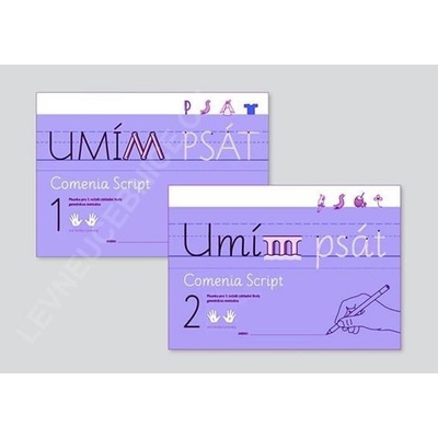 Komplet Umím psát Genetická metoda 1.+2. díl - Pro leváky i praváky - Radana Lencová