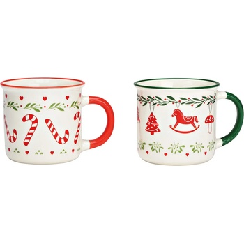 WURM Комплект порцеланови коледни чаши 350мл, 2 броя (2081)