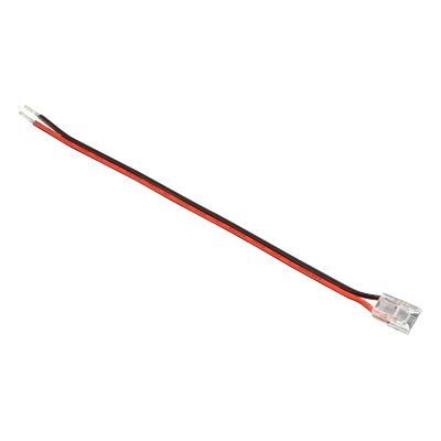 КОНЕКТОР ГЪВКАВ ultralux ЗА ЕДНОЦВЕТНА led ЛЕНТА 8мм 5бр 2Х0.5мм-150мм (gk8sc)
