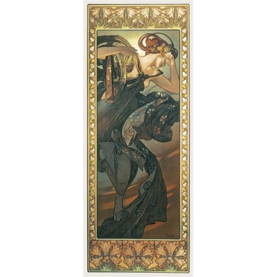 Pohlednice Alfons Mucha-Evening Atar-dlouhý A-9045