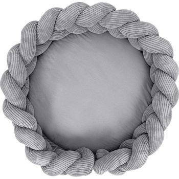 MeowBaby Сиво гнездо за бебе 100x100 cm - Meowbaby (MAMW1487)