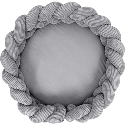 MeowBaby Сиво гнездо за бебе 100x100 cm - Meowbaby (MAMW1487)