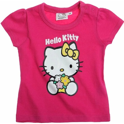 Hello Kitty tričko s krátkym rukávom tm.ružová