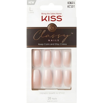 KISS Classy Nails Be-you-tiful umelé nechty Long 28 ks